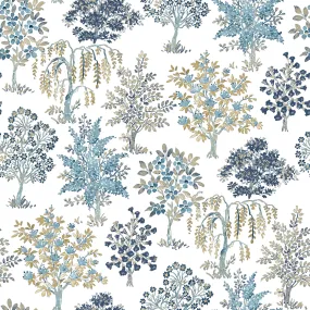 Alberi Trees Blue Wallpaper from the Into the Wild Collection