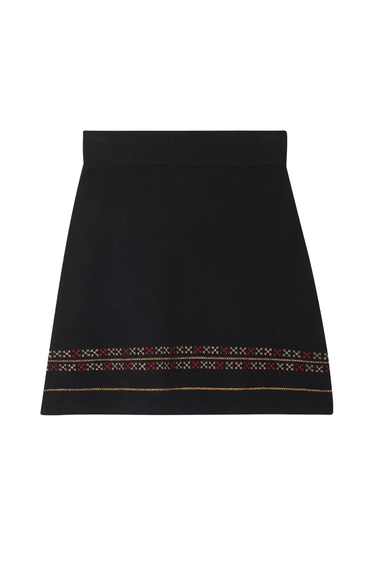 Black Running Wilder Jake Skirt