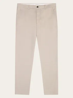 CHUCK regular canvas pants - GOTS/Vegan - Light feather gray