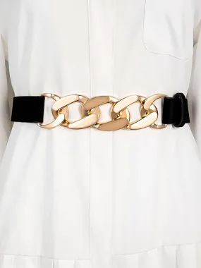 Chunky Gold Chain Belt