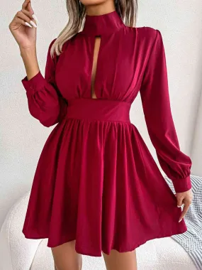 Cutout  A-Line Mini Dress