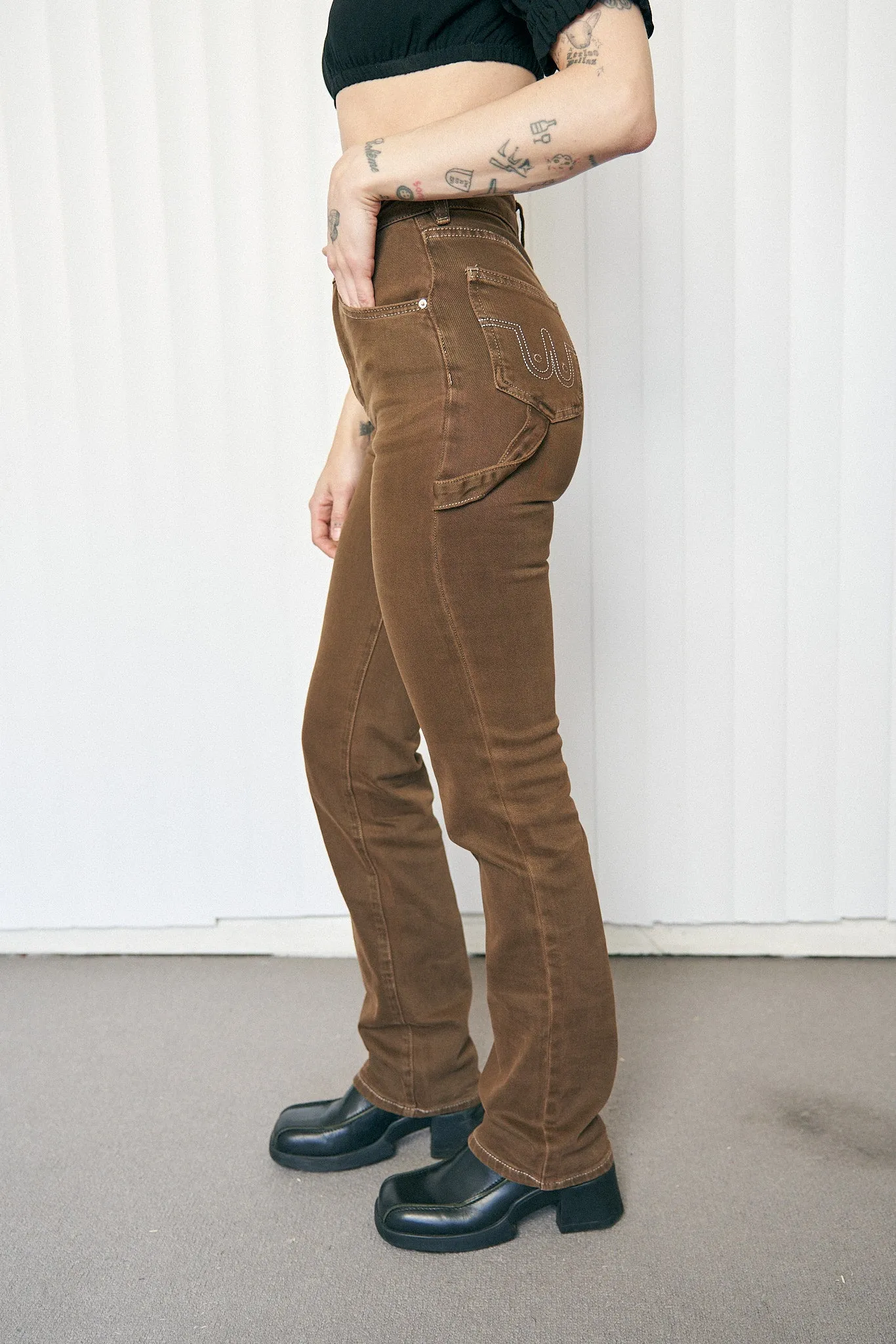 Farm Nap Jeans Brown Denim