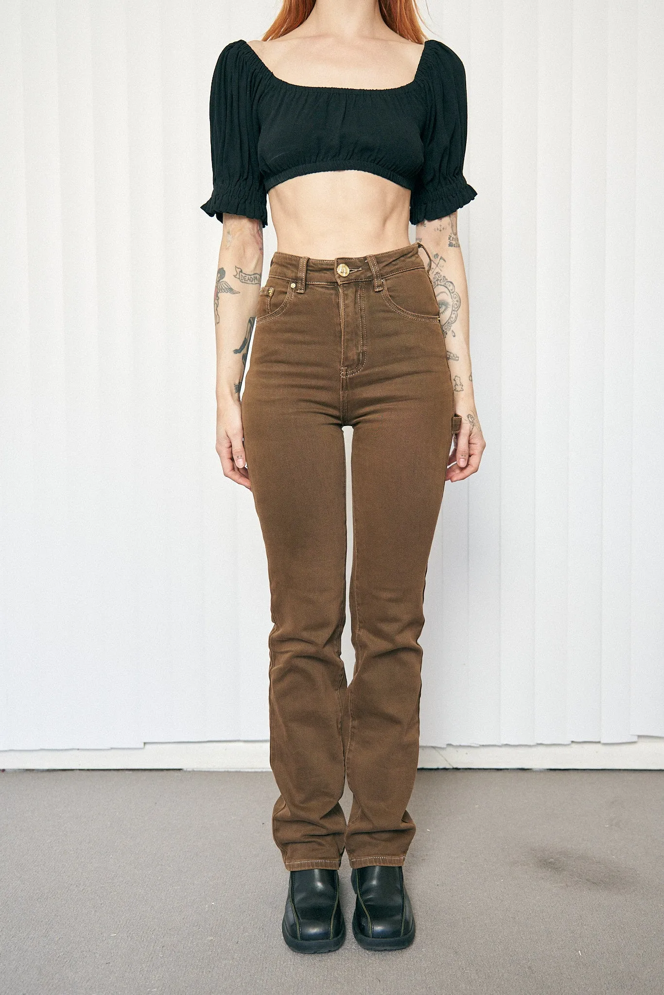 Farm Nap Jeans Brown Denim