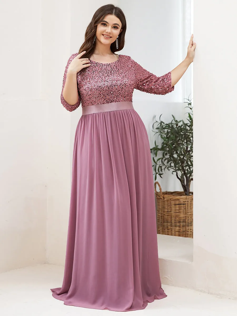 Long Tulle & Sequin Wholesale Evening Dresses for Mother of the Bride