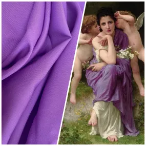 NEW Contessa Zahra 100% Rayon Lightweight Dress Fabric in Violet Purple