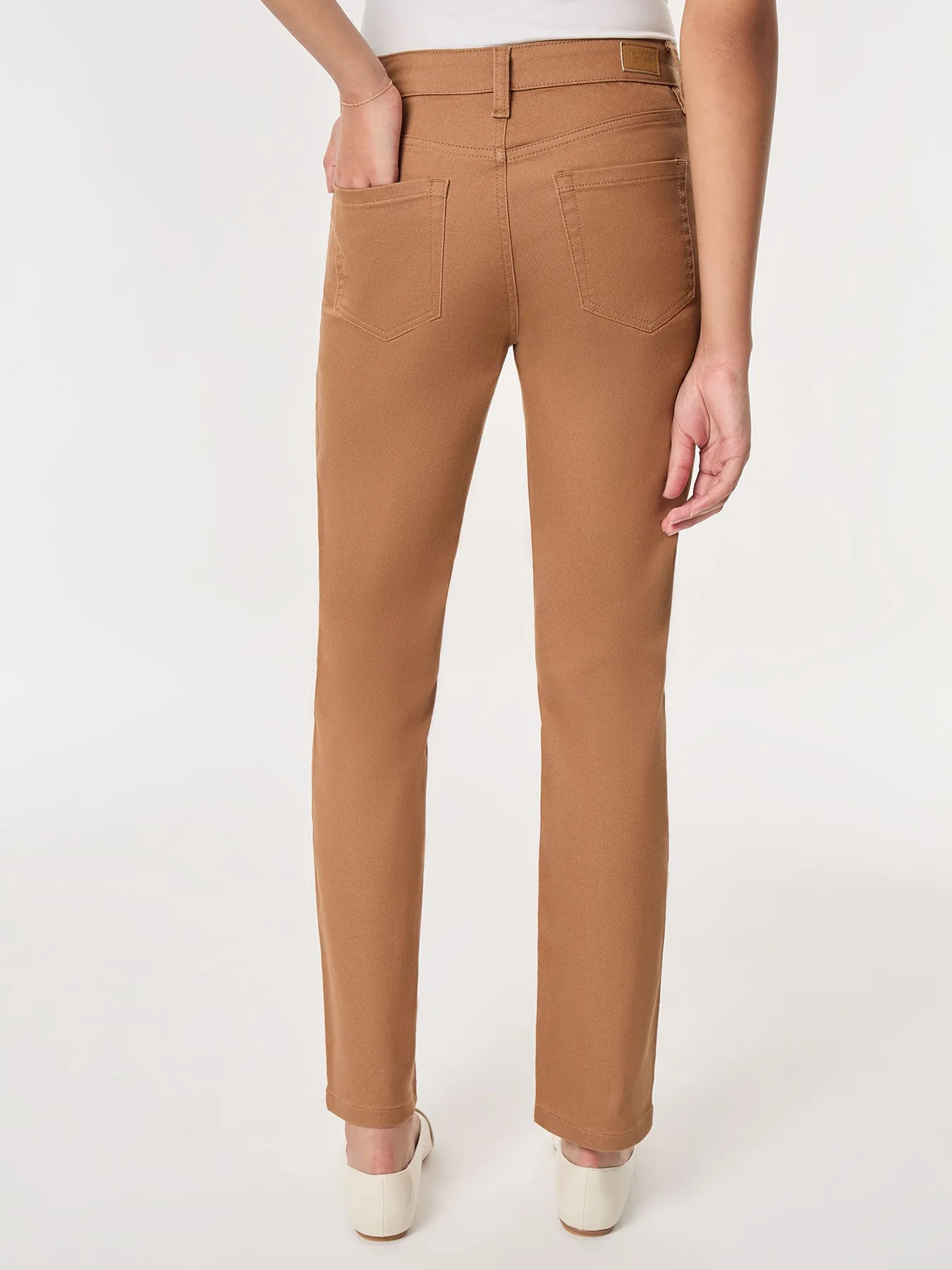 Petite Lexington Straight Leg Jeans, Caramel