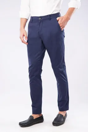 Slim Fit Chinos - Navy Blue