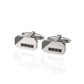 Stainless Steel Tartan  Cufflinks