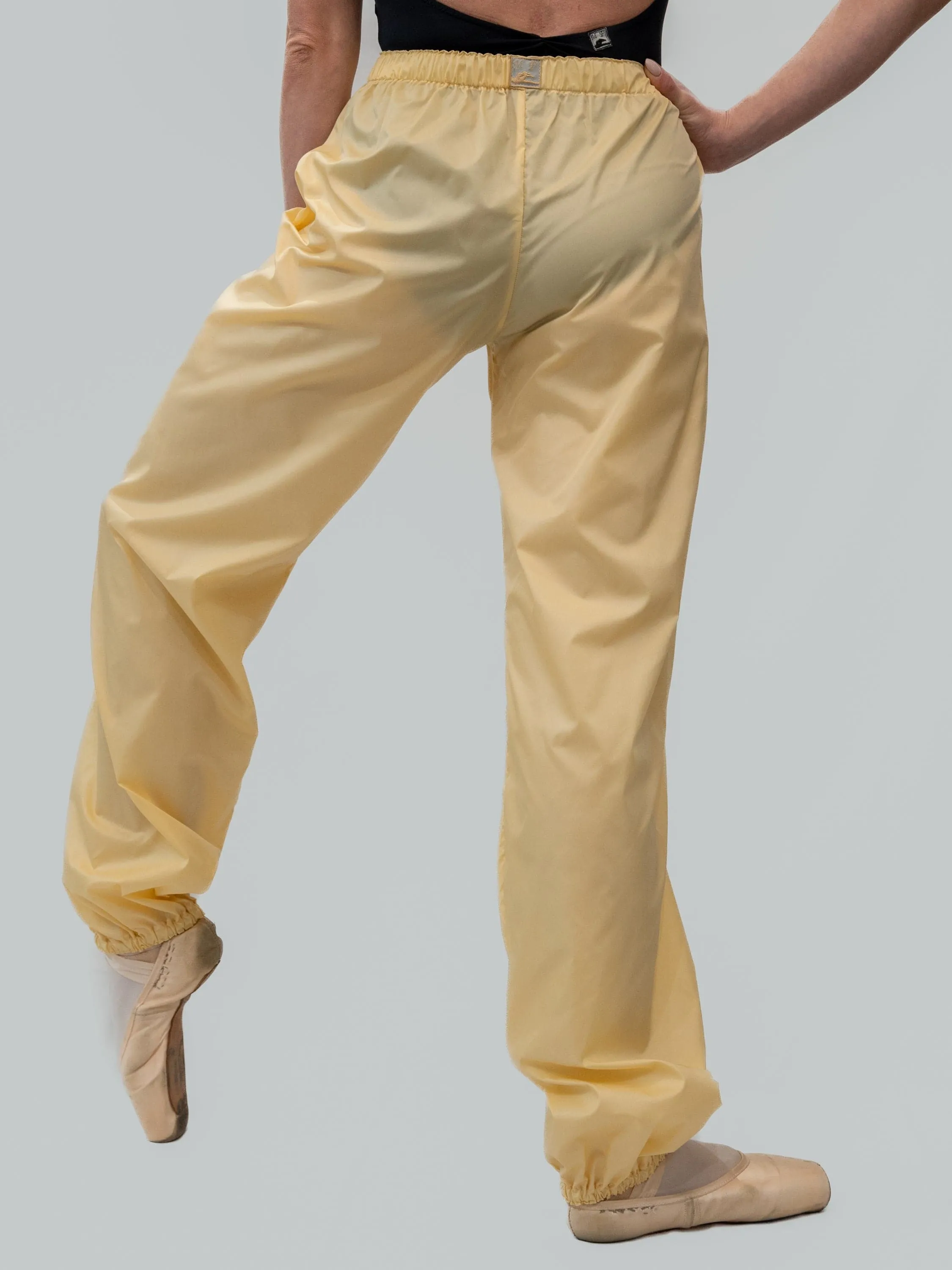 Straw Yellow Warm-Up Dance Trash Bag Pants MP5003