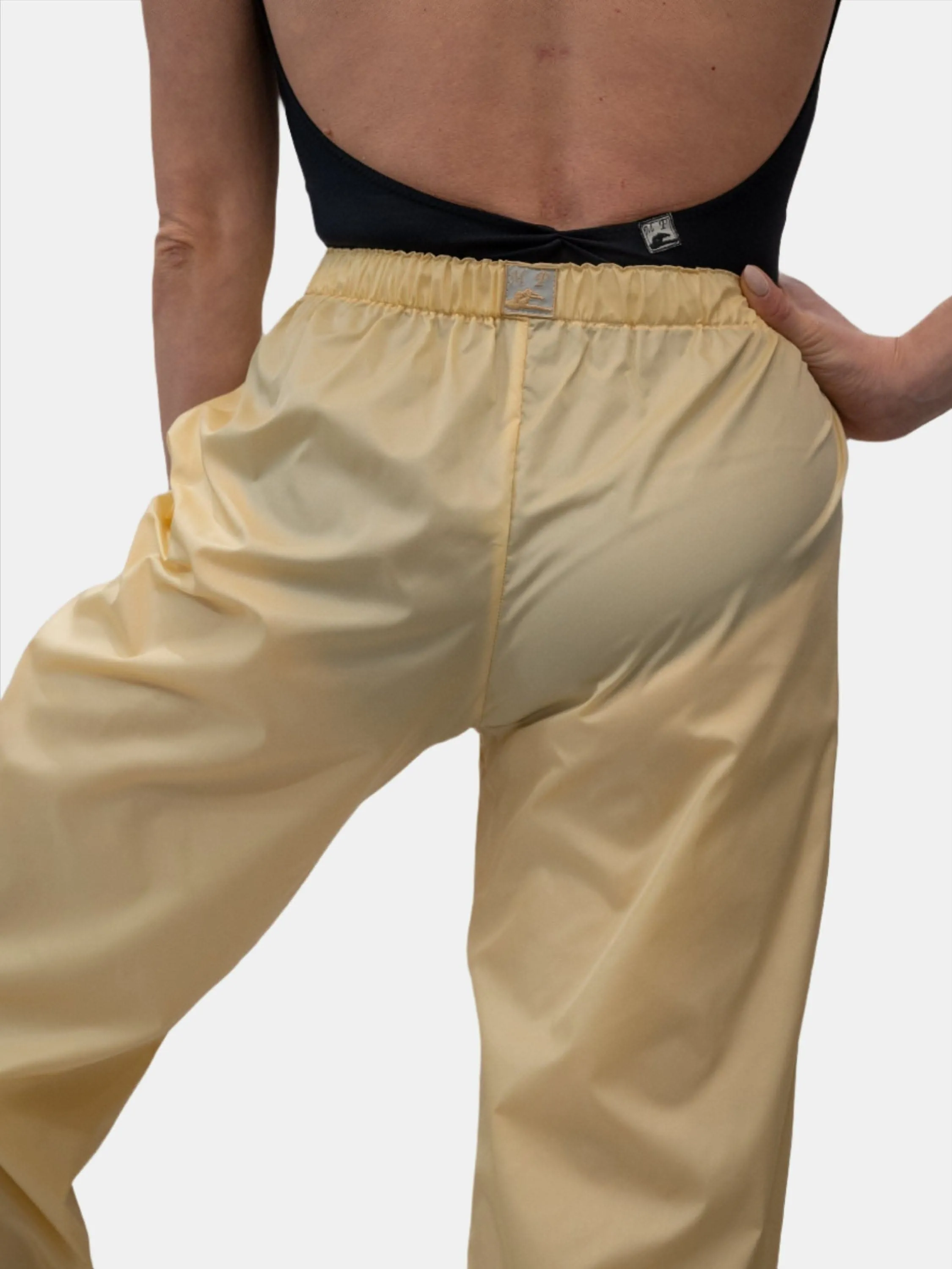 Straw Yellow Warm-Up Dance Trash Bag Pants MP5003