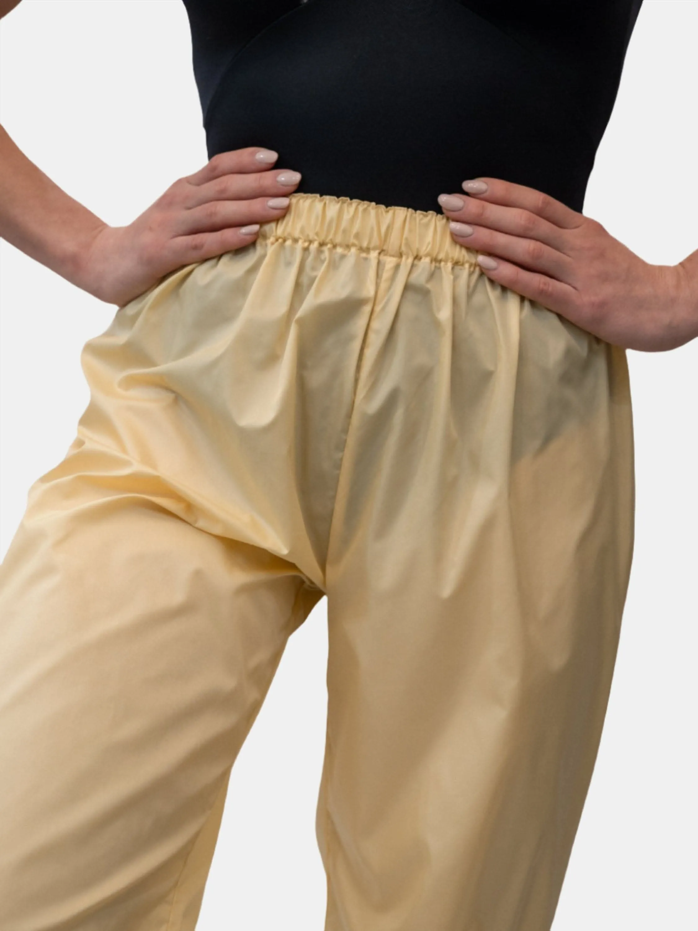 Straw Yellow Warm-Up Dance Trash Bag Pants MP5003