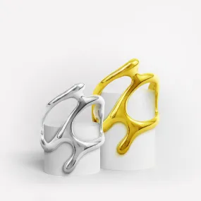 Vintage-Style Free-form Woman’s Ring In Two Colour Options