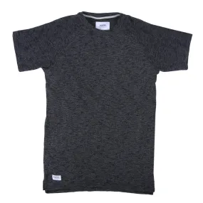 Viso French Terry Extended Tee  - Black Melange